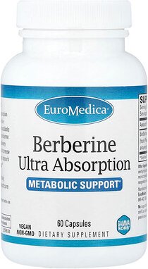 EuroMedica, Berberine Ultra Absorption, Berberine Ultra Absorption, 60 Kapseln