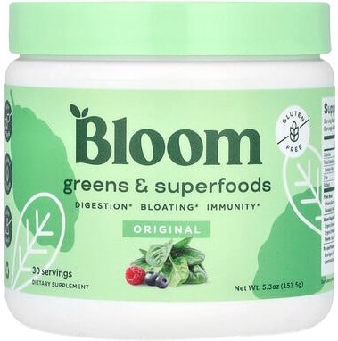 Bloom, Greens & Superfoods, Original, Gemüse und Superfoods, 151,5 g (5,3 oz.)