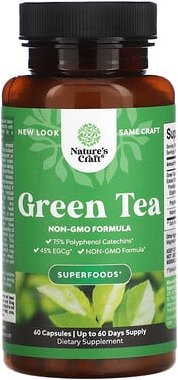 Nature's Craft, Green Tea, Grüner Tee, 500 mg, 60 Kapseln
