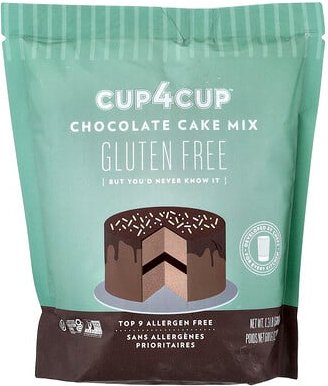 Cup4Cup, Chocolate Cake Mix, Schokoladenkuchenmischung, glutenfrei, 600 g (1,3 lb.)