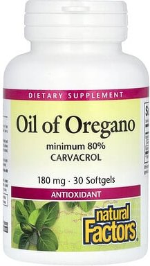 Thumbnail - Natural Factors, Oreganoöl, 180 mg, 30 Weichkapseln