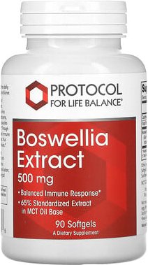 Protocol for Life Balance, Boswellia-Extrakt, 500 mg, 90 Weichkapseln