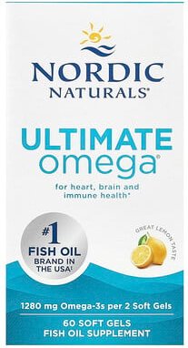 Thumbnail - Nordic Naturals, Ultimate Omega, Omega-3-Fischöl, Zitrone, 60 Weichkapseln (640 mg pro Weichkapsel)