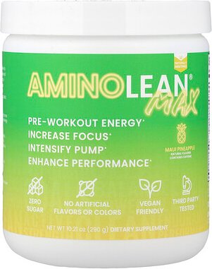 RSP Nutrition, AminoLean® Max, Pre-Workout Energy, Energie vor dem Training, Maui-Ananas, 290 g (10,21 oz.)
