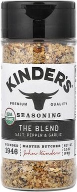 KINDER'S, Seasoning, The Blend, Salz, Pfeffer und Knoblauch, 99 g (3,5 oz.)