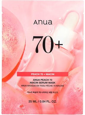 Thumbnail - Anua, Peach 70 Niacin Serum Beauty Mask, Pfirsich-70-Niacin-Serum-Maske, 1 Tuchmaske, 25 ml (0,84 fl. oz.)