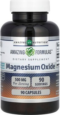 Amazing Nutrition, Magnesiumoxid, 500 mg, 90 Kapseln