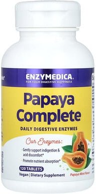 Enzymedica, Papaya Complete, Papaya-Minze, 120 Tabletten