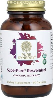 Pure Synergy, SuperPure® Resveratrol, besonders reines Resveratrol, 60 Kapseln