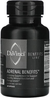 Thumbnail - DaVinci Laboratories, Benefits Line, Nebennierenvorteile, 60 Kapseln