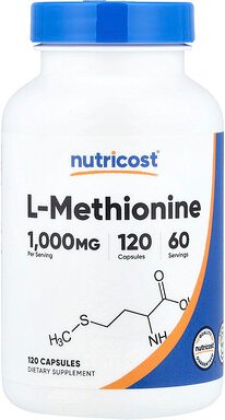 Nutricost, L-Methionine, L-Methionin, 120 Kapseln (500 mg pro Kapsel)