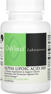 DaVinci Laboratories, Alpha Lipoic Acid 300, Alpha-Liponsäure 300, 300 mg, 60 Kapseln