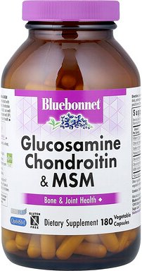 Bluebonnet Nutrition, Glucosamine Chondroitin & MSM, Glucosamin, Chondroitin und MSM, 180 pflanzliche Kapseln
