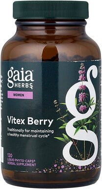 Gaia Herbs, Vitex Berry for Women, Mönchspfeffer-Beere für Frauen, 120 vegane, flüssige Phyto-Kapseln