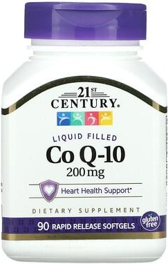 21st Century, Liquid Filled CoQ-10, CoQ10-Flüssigkapseln, 200 mg, 90 Weichkapseln