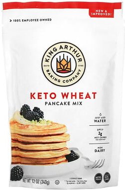 King Arthur Baking Company, Kohlenhydratbewusste Pfannkuchenmischung, 340 g (12 oz.)