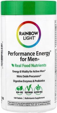 Rainbow Light, Performance Energy™ for Men+, 180 Tabletten