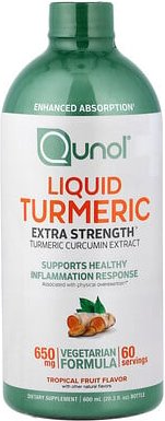 Qunol, Liquid Turmeric, flüssige Kurkuma, tropische Früchte, 600 ml (20,3 fl. oz.)