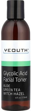 YEOUTH, Glycolic Acid Facial Toner, Gesichtswasser mit Glycolsäure, 178 ml (6. fl. oz.)