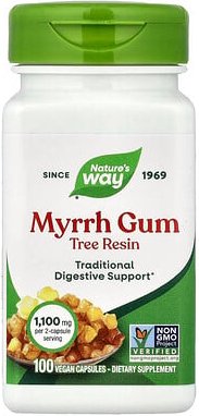Nature's Way, Myrrh Gum, Myrrhe-Gummi, 100 vegane Kapseln (550 mg pro Kapsel)