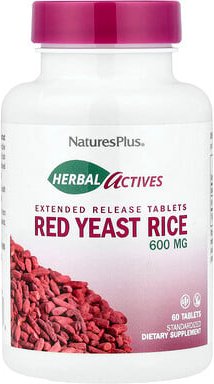 Thumbnail - NaturesPlus, Herbal Actives, Red Yeast Rice, pflanzliche Wirkstoffe, Rotschimmelreis, 600 mg, 60 Tabletten