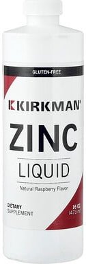 Kirkman Labs, Zinc Liquid, flüssiges Zink, natürlicher Himbeergeschmack, 473 ml (16 oz.)