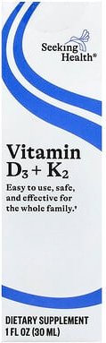 Thumbnail - Seeking Health, Vitamin D3 + K2 Tropfen, 30 ml (1 fl. oz.)