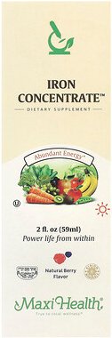 Maxi Health, Iron Concentrate™, Natural Berry, Eisenkonzentrat, natürliche Beere, 59 ml (2 fl. oz.)