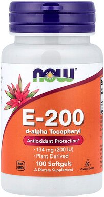 NOW Foods, E-200, 134 mg (200 IE), 100 Weichkapseln