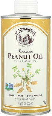 La Tourangelle, Roasted Peanut Oil, geröstetes Erdnussöl, 500 ml (16,9 fl. oz.)