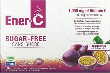 Ener-C, Vitamin C, Multivitamin-Trinkmischung, zuckerfreie Passionsfrucht, 1.000 mg, 30 Päckchen, je 5,07 g (0,2 oz.)