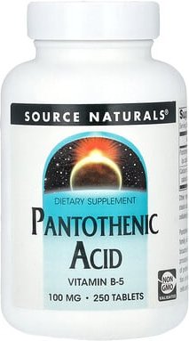 Source Naturals, Pantothenic Acid, Pantothensäure, 250 Tabletten