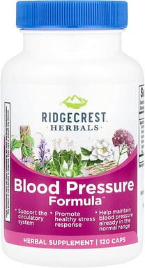 RidgeCrest Herbals, Blood Pressure Formula™, Blutdruck-Formel, 120 Kapseln
