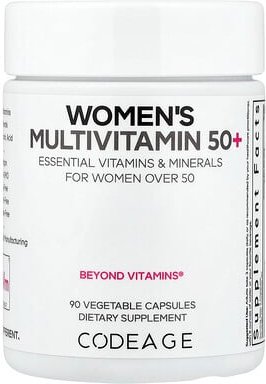 Thumbnail - Codeage, Women's Multivitamin 50+, Multivitamin für Frauen ab 50, 90 pflanzliche Kapseln