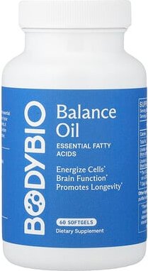 BodyBio, Balance Oil, essenzielle Fettsäuren, 60 Weichkapseln