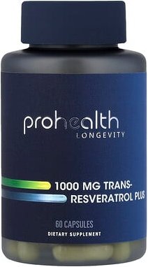ProHealth Longevity, Trans-Resveratrol Plus, Ergänzungsmittel, 60 Kapseln