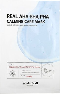 SOME BY MI, Real AHA BHA PHA Calming Care Beauty Mask, 1 Tuchmaske, 20 g (0,7 oz.)