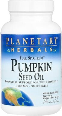 Planetary Herbals, Full Spectrum™ Kürbiskernöl, 1.000 mg, 90 Weichkapseln