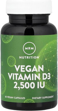 MRM Nutrition, Nutrition, Veganes Vitamin D3, 2.500 IE, 60 vegane Kapseln