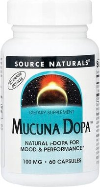 Source Naturals, Mucuna Dopa™, 100 mg, 60 Kapseln