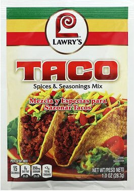 Lawry's, Taco, Gewürze und Gewürzmischung, 1 oz (28,3 g)