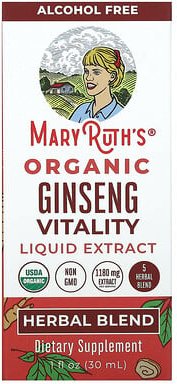 Thumbnail - MaryRuth's, Organic Ginseng Vitality Liquid Extract, Bio-Ginseng Vitalität Flüssigextrakt, alkoholfrei, 30 ml (1 fl. oz....