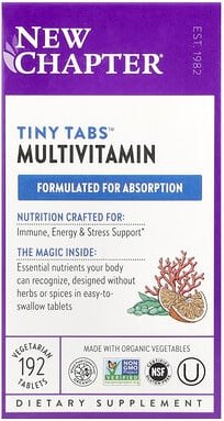 Thumbnail - New Chapter, Tiny Tabs™ Multivitamin, 192 pflanzliche Tabletten