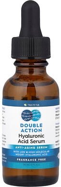 Tree To Tub, Double Action Hyaluronic Acid Serum, Hyaluronsäure-Serum mit doppelter Wirkung, ohne Duftstoffe, 30 ml (1 f...