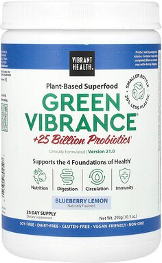 Vibrant Health, Green Vibrance, Version 21.0, Green Vibrance, Version 21.0, Heidelbeere-Zitrone, 292 g (10,3 oz.)