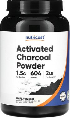 Nutricost, Aktivkohlepulver, geschmacksneutral, 907 g (2 lb.)