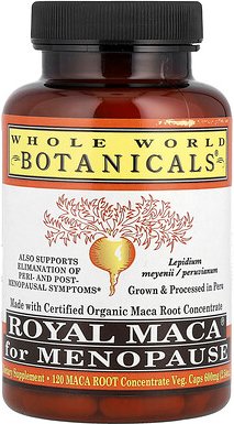 Whole World Botanicals, Royal Maca® for Menopause, 120 pflanzliche Kapseln