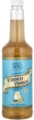 ChocZero, Premium Syrup, Premium-Sirup, französische Vanille, zuckerfrei, 750 ml (25,4 fl. oz.)