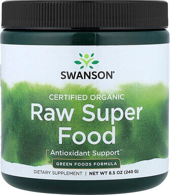 Swanson, Certified Organic Raw Super Food, rohes Superfood aus biologischem Anbau, 240 g (8,5 oz.)