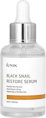 iUNIK, Black Snail Restore Serum, Serum mit schwarzer Schnecke, 50 ml (1,69 fl. oz.)